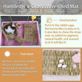 Small Animal Grass Mat for Chew Toys and Woven Bed - Ideal for Rabbits, Guinea Pigs, Chinchillas, Squirrels, Hamsters, Cats, Dogs