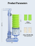 Professional Title: "Ultra Quiet Aquarium Biochemical Sponge Filter with Air Pump and Media Balls - 2 Sponges Included"