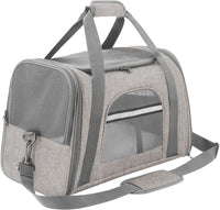 Small Pet Travel Carrier - Airline Approved, Collapsible, Soft-Sided - Ideal for Cats and Small Dogs