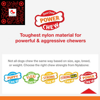 Original Power Chew Dog Toy, Durable Chew for Aggressive Chewers, Bacon & Chicken Flavor