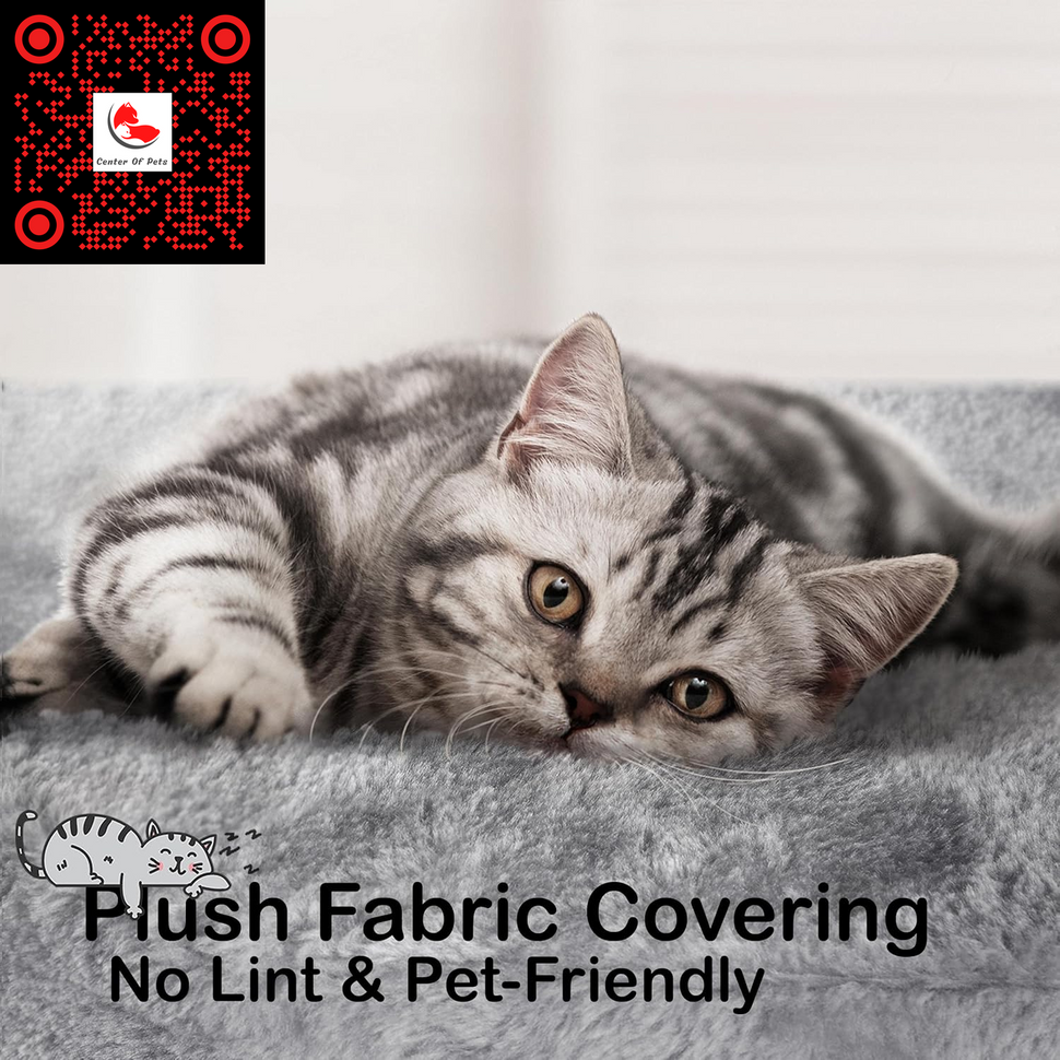 Ultimate 70-Inch Cat Tree with Cozy Hammock, Padded Platform, Replacement Toys, and Condo 