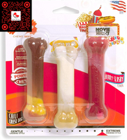 Original Power Chew Dog Toy, Durable Chew for Aggressive Chewers, Bacon & Chicken Flavor