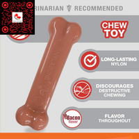 Original Power Chew Dog Toy, Durable Chew for Aggressive Chewers, Bacon & Chicken Flavor