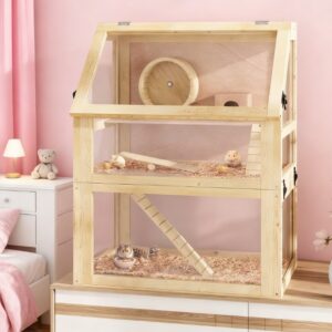 3-Tier Wooden Hamster & Small Animal Habitat
