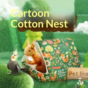Cozy Cotton Nest Hideaway for Rabbits, Guinea Pigs & Hamsters