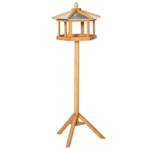 Wooden Free-Standing Bird Feeding Station